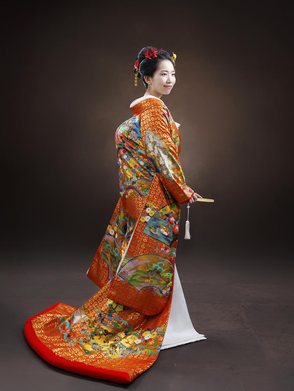 費用の透明性を表す和装撮影写真